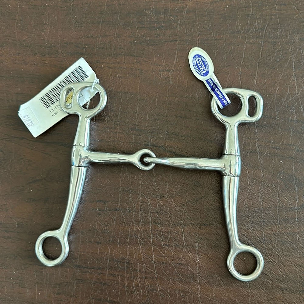 Brand new KMSS 4 1/2” Tom Thumb Snaffle Bit